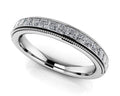 Princess Bride Milgrain Anniversary Band Diamond  with 0.75 ct.(finished) 2mm