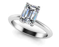 Classic Emerald Cut Diamond Engagement Ring Lab-Grown Diamond  with 1.00 ct.(finished) 7x5mm