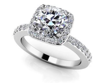 New Love Engagement Ring Diamond  with 1.86 ct. (1.50 ct. center diamond)