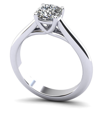 Elegant Round Solitaire Engagement Ring Lab-Grown Diamond  with 2.00 ct.(finished) 7x7mm