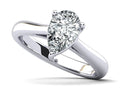 Solitaire Pear Shape Diamond Engagement Ring Lab-Grown Diamond  with 1.50 ct.(finished) 10x6.5mm