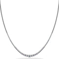 Graduated Diamond Necklace With Shiny Links Diamond  with 4.00 ct.(finished)