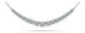 Classic Graduated Tennis Necklace With Chain Lab-Grown Diamond  with 2.97 ct.(finished)