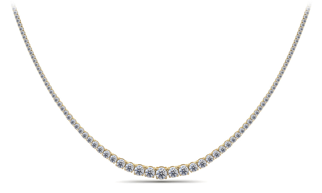 Classic Graduated Strand Of Diamonds Diamond  with 7.08 ct.(finished)