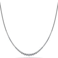 Graduated Shiny Link Diamond Necklace Diamond  with 4.02 ct.(finished)