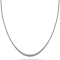 Brilliant Bezel Set Diamond Tennis Necklace Diamond  with 5.08 ct.(finished)