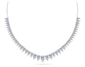Graduated Pear Shape Diamond Necklace Diamond  with 8.00 ct.(finished)