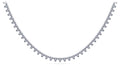 Three Stone Brilliance Diamond Necklace Lab-Grown Diamond  with 8.91 ct.(finished) 2mm
