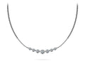 Seven Stone Graduated Chain Necklace Lab-Grown Diamond  with 1.60 ct.(finished)