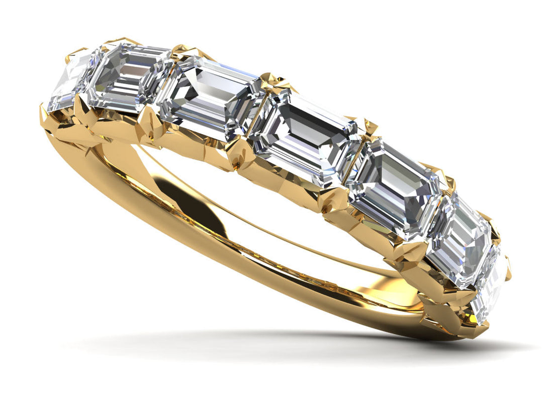 Emerald Cut Dreams Diamond Anniversary Ring Diamond  with 1.93 ct.(finished) 4.2x3.1mm