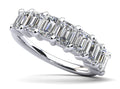 Seven Stone Emerald Cut Diamond Anniversary Ring Diamond  with 2.80 ct.(finished) 5x3mm