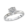 Kim Classics Solitaire Semi-Mount Diamond Ring | 14K White Gold Engagement Ring