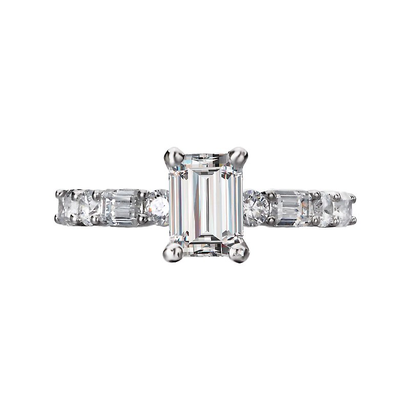 Bandora 14K White Gold Lab Grown Diamond Semi-Mount Engagement Ring
