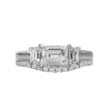 Orbelle 3 Stone Lab Grown Diamond Ring in 14K White Gold