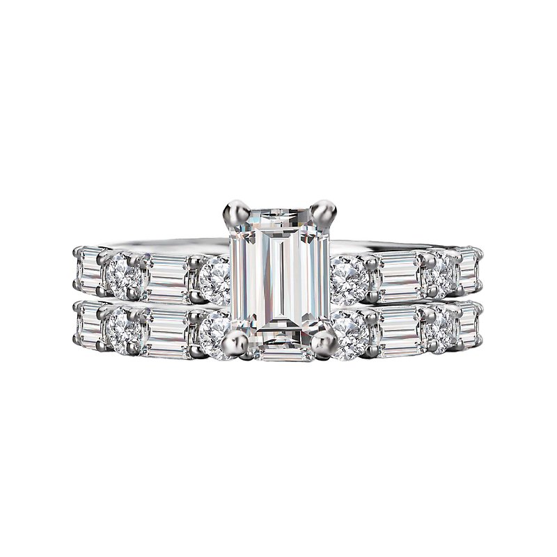 Bandora 14K White Gold Lab Grown Diamond Semi-Mount Engagement Ring