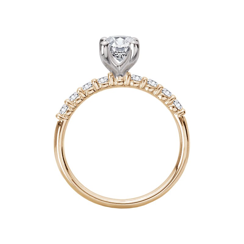 Orbelle 14K Yellow Gold Oval Diamond Engagement Ring