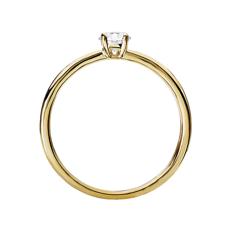 Luxora Classic 14K Yellow Gold Diamond Fashion Ring