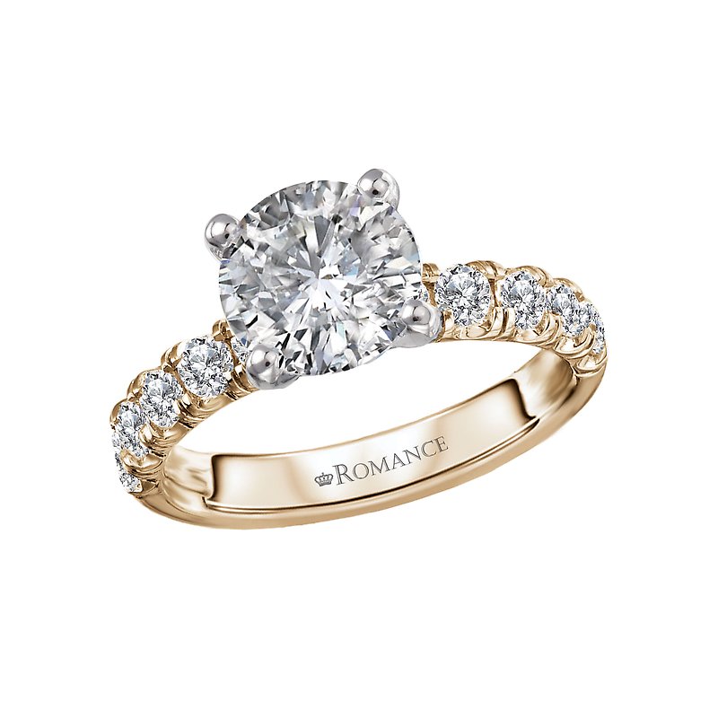 Bandora 14K Yellow Gold Semi-Mount Engagement Ring with Lab Grown Diamonds