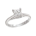 Orbelle Solitaire Semi-Mount Diamond Ring in 14K White Gold