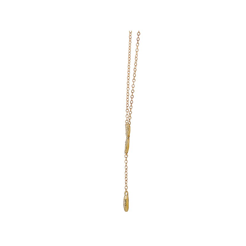 Luxora 14K Yellow Gold Diamond Lariat Necklace
