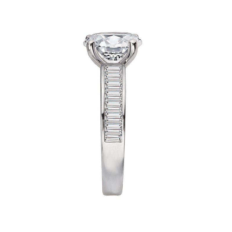 Orbelle Lab Grown Diamond Engagement Ring | Bandora 14K White Gold Oval Semi-Mount