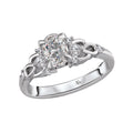 Glemera Bandora 14K White Gold Semi-Mount Diamond Engagement Ring