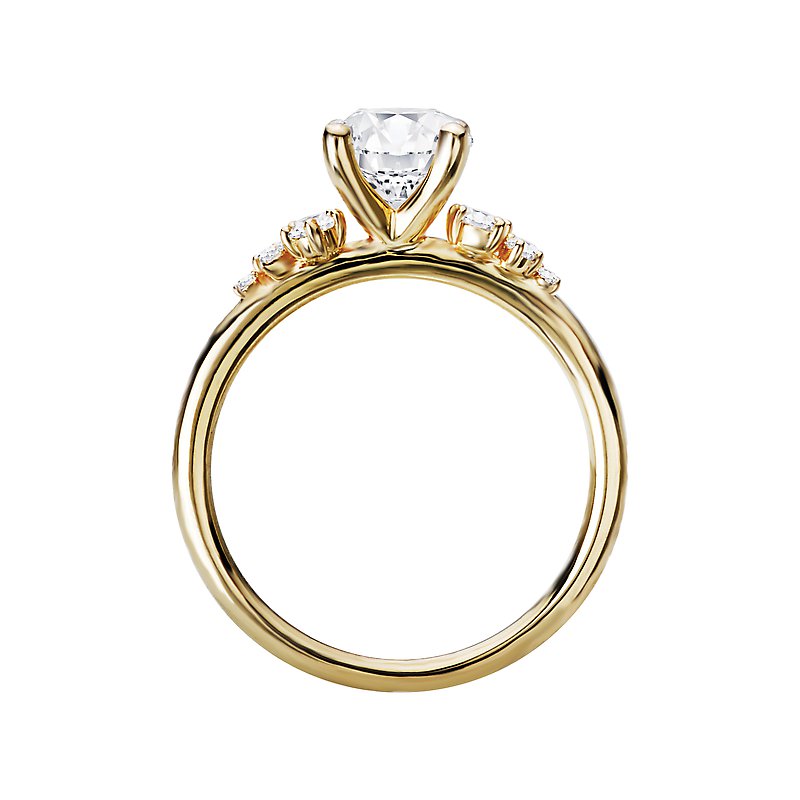 Orbelle Yellow Gold Diamond Semi-Mount Engagement Ring