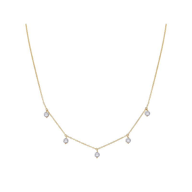 Luxora Lab Grown Diamond 14K Yellow Gold Necklace