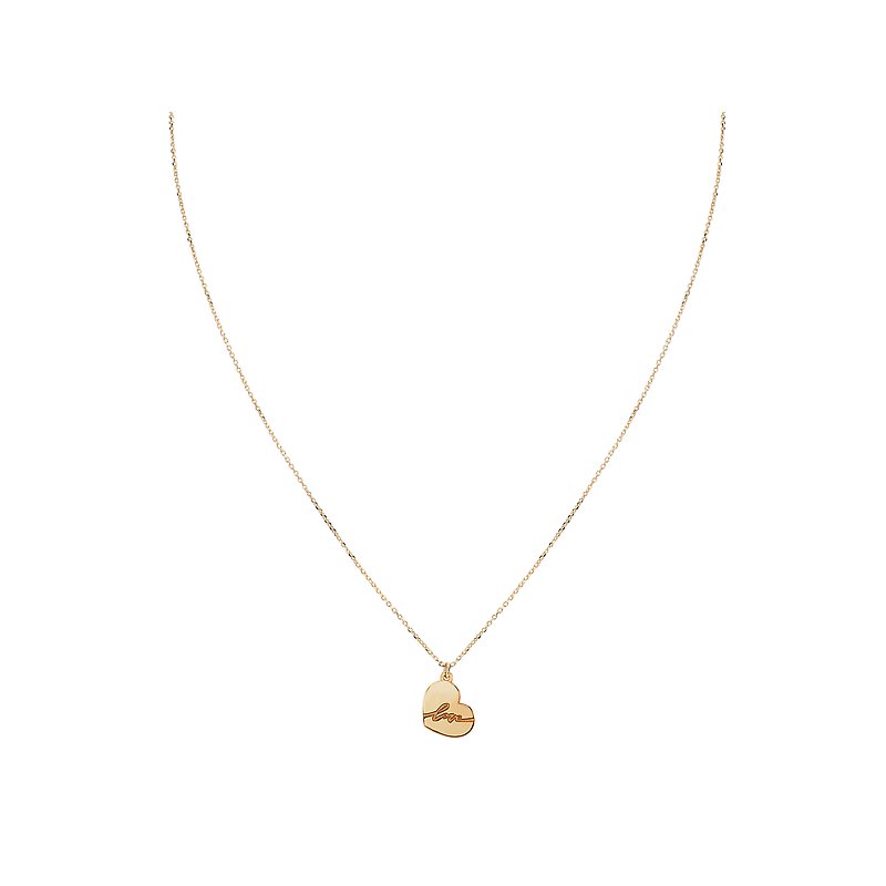 Luxora Italian 14kt Gold Heart Necklace | Adjustable Lariat Style