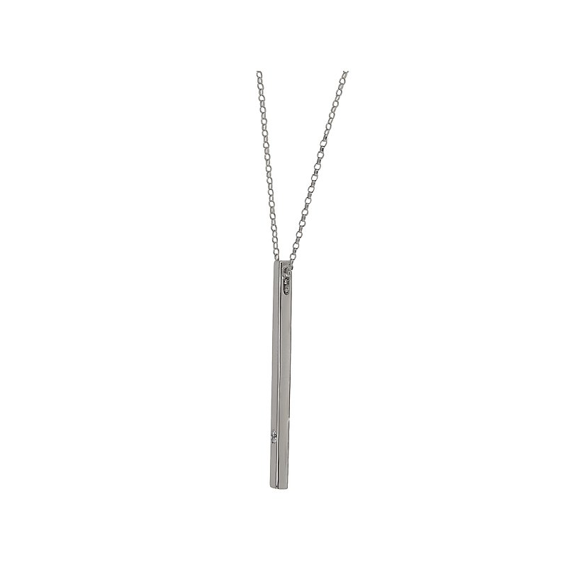 Luxora 14K White Gold Round Diamond Lariat Necklace