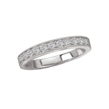 Aurenza Classics 14K White Gold Diamond Anniversary Wedding Band