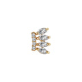 Luxora 14K Yellow Gold Marquise Cubic Zirconia Cartilage Earring