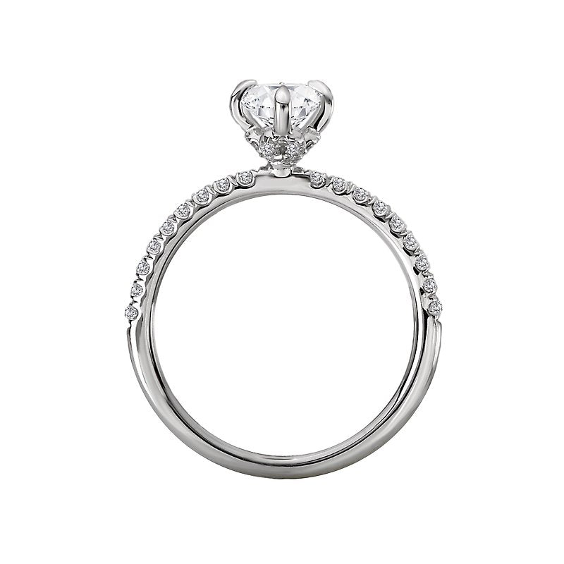 Bandora 14K White Gold Diamond Marquise Semi-Mount Engagement Ring