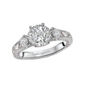 Vintage Semi-Mount Diamond Ring in 14K White Gold - Orbelle Green LGD Collection