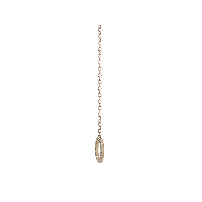 Luxora 14kt Yellow Gold Diamond Circle Threader Earrings