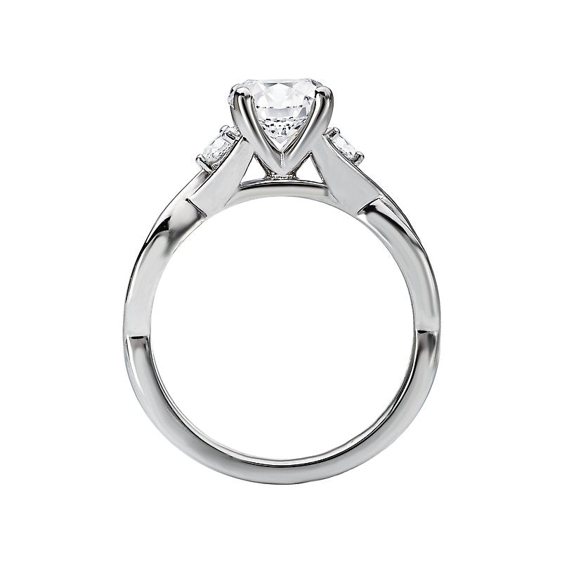 Orbelle 3-Stone Lab Grown Diamond White Gold Engagement Ring