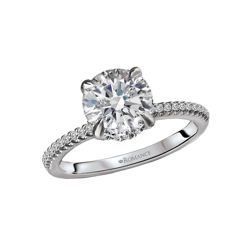 Orbelle Lab Grown Diamond Semi-Mount Engagement Ring in 14K White Gold
