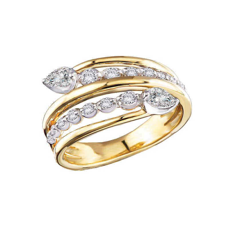 Luxora Classic 14kt Yellow Gold Lab Grown Diamond Ring