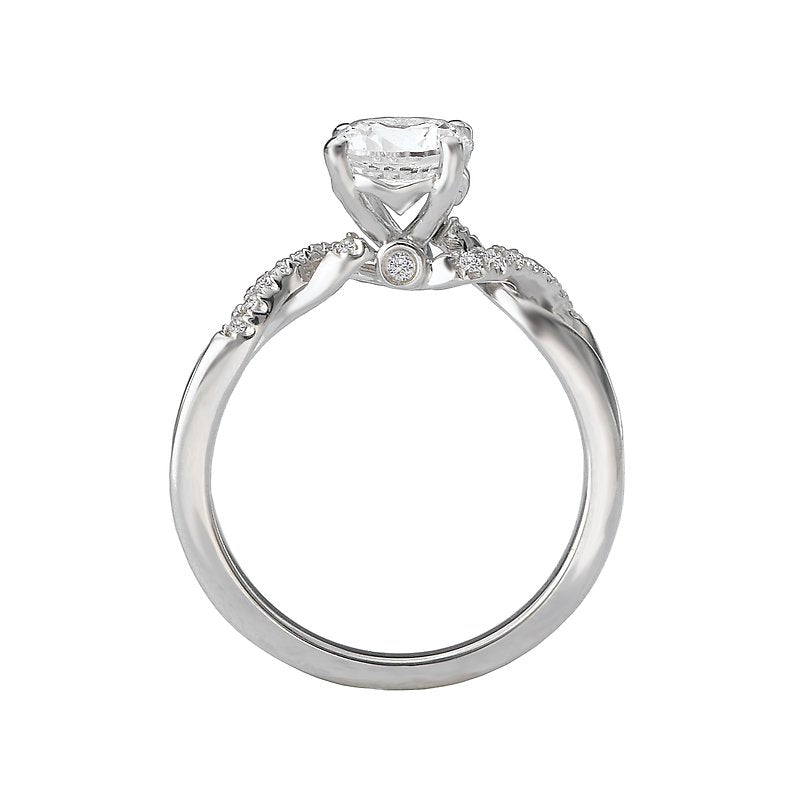 Orbelle 18K White Gold Diamond Semi-Mount Engagement Ring