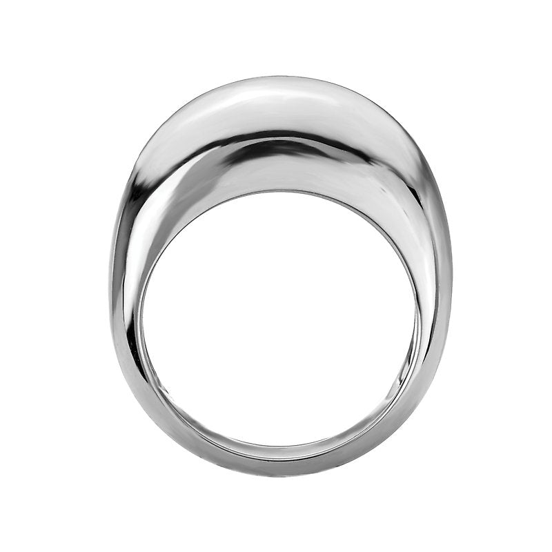 Luxora 14K White Gold Dome Fashion Ring for Women