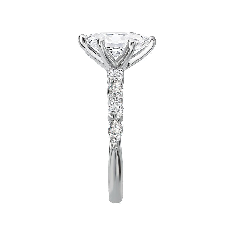 Bandora Orbelle Lab Grown Diamond Semi-Mount Ring in 14K White Gold