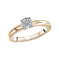 Aurenza Bandoras 14K Yellow Gold Solitaire Semi-Mount Diamond Ring