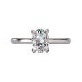 Orbelle White Gold Oval Solitaire Lab Grown Diamond Semi-Mount Engagement Ring