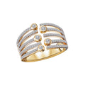 Luxora 14K Yellow Gold Ladies Fashion Diamond Ring - Round Cut 0.5ct