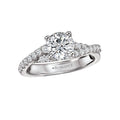 Orbelle Bandora 18K White Gold Diamond Engagement Ring Semi-Mount