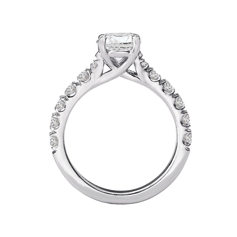 Orbelle Bandora 18K White Gold Diamond Semi-Mount Ring