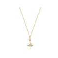 Luxora 14K Yellow Gold North Star Diamond Pendant