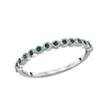 Luxora 14K White Gold Scalloped Fashion Diamond Ring