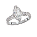 Orbelle 14K White Gold Marquise Diamond Engagement Ring