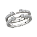 Glemera Diamond Wrap Guard Wedding Ring | 14K White Gold